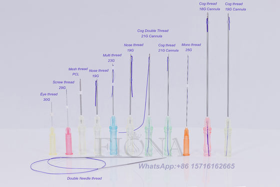 PDO PCL PLACL L tipo ascensore del filo del dente della cannula per il sollevamento del corpo e del fronte