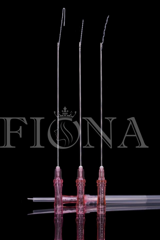 Il filo pungente di Hilos Tensores Pdo del dente di lifting facciale PCL solleva 18G 100mm con tipo smussato